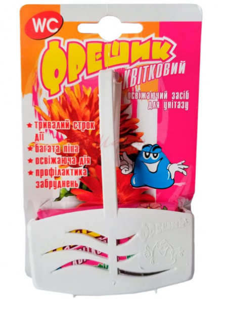 Блок для унітазу ФРЕШИК конт.КВІТКОВИЙ 40г